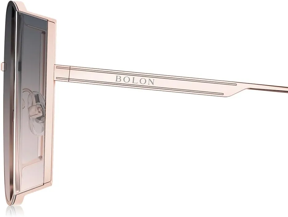 BOLON Women Cool Oversized Wrap-around Trendy Sunglasses, Exclusive Eyewear Brand of EssilorLuxottica