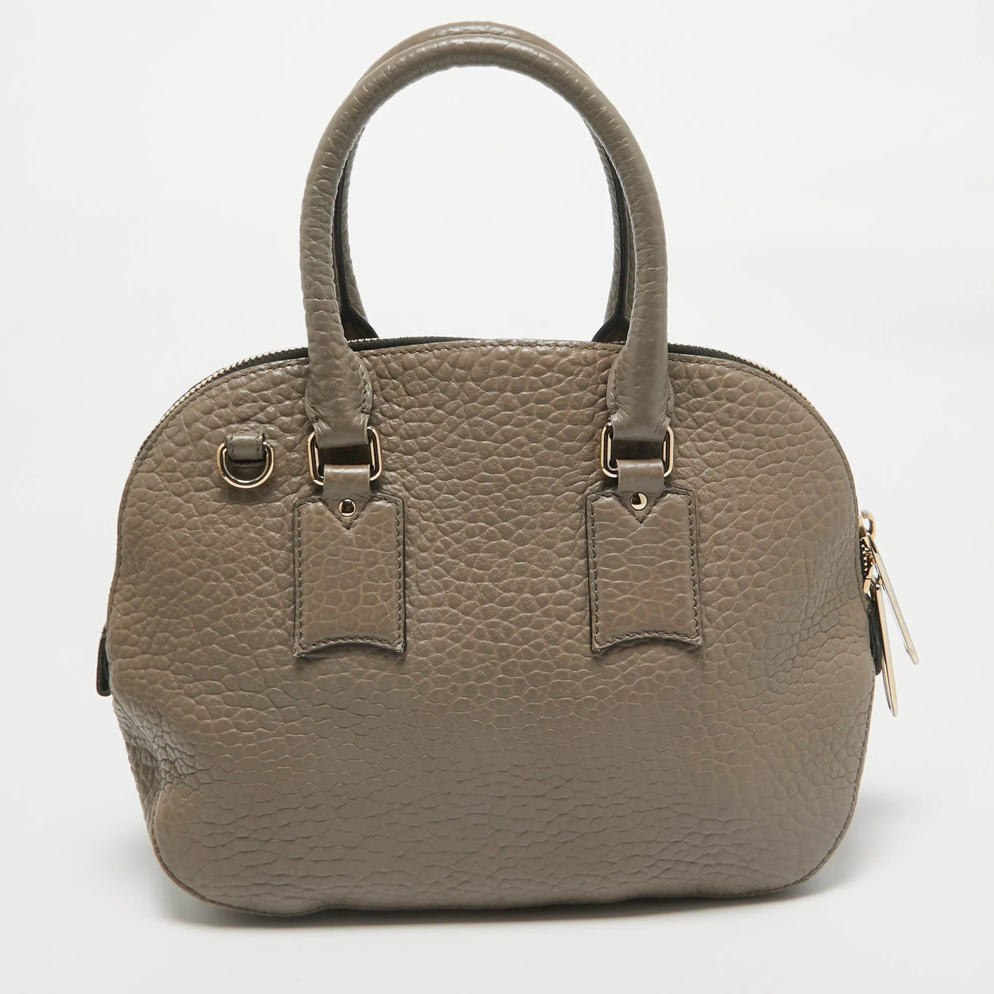 Burberry Beige Grain Leather Orchard Satchel
