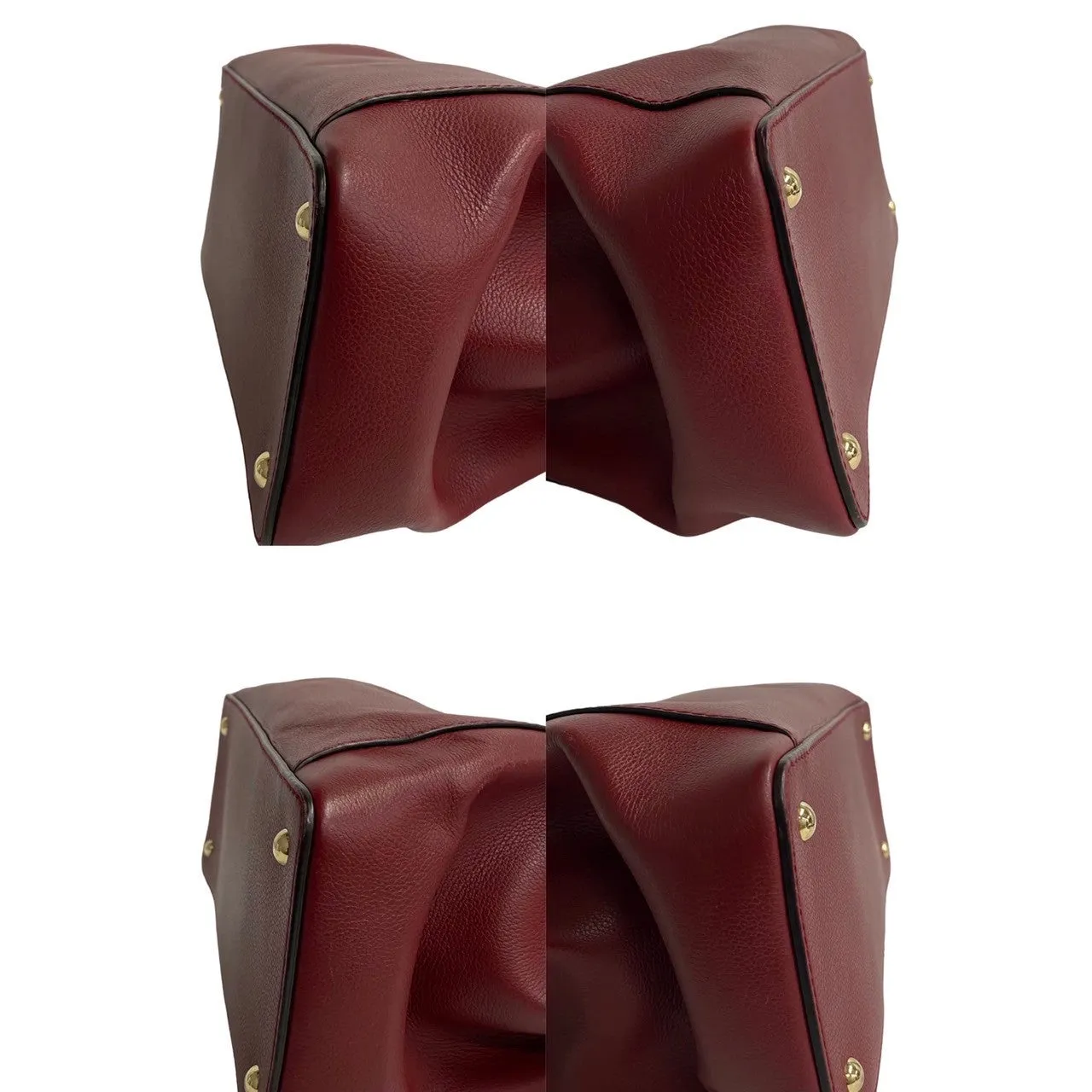 Cartier C de Cartier Leather Satchel Leather Handbag in Very Good Condition