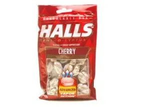 Halls Cherry Cough Drop Bags