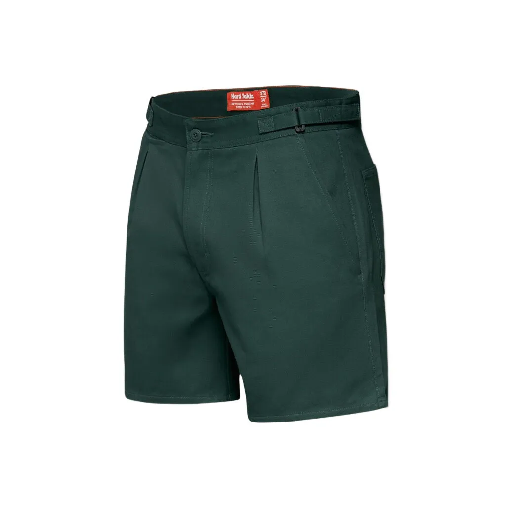 Hard Yakka Relaxed Fit Cotton Drill Short With Side Tabs (Y05340)