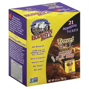 Hodgson Mill Packets Travel Flax Premium Milled Flax Seed, 0.23 Oz (Pack of 6)