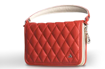 Lucy Clutch Matelassé - Premium Leather Smartphone Clutch