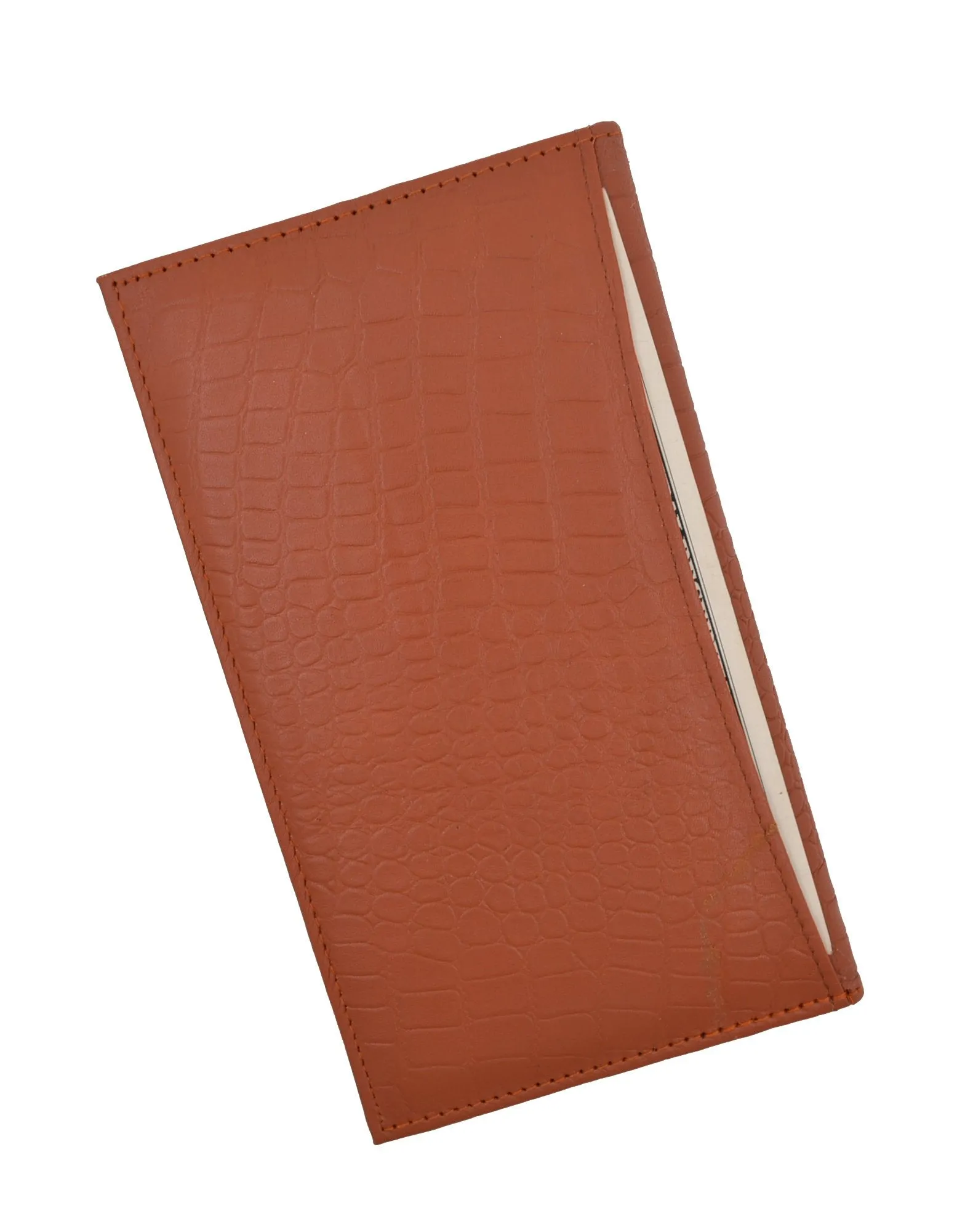 New RFID Blocking Premium Genuine Crocodile Pattern Leather Bifold Credit Card ID Holder RFIDP1529CR