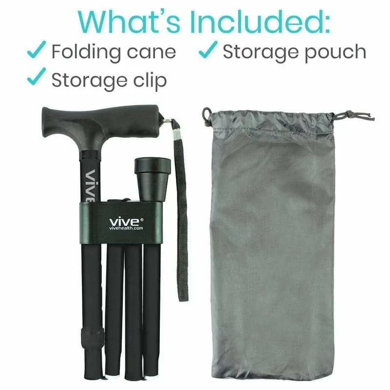 Vive Health Folding Walking Cane